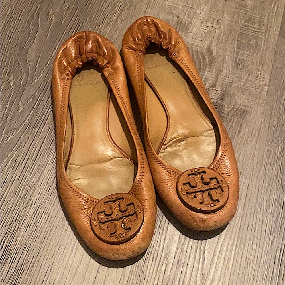 Tory Burch, Tan ballet flats, size 10